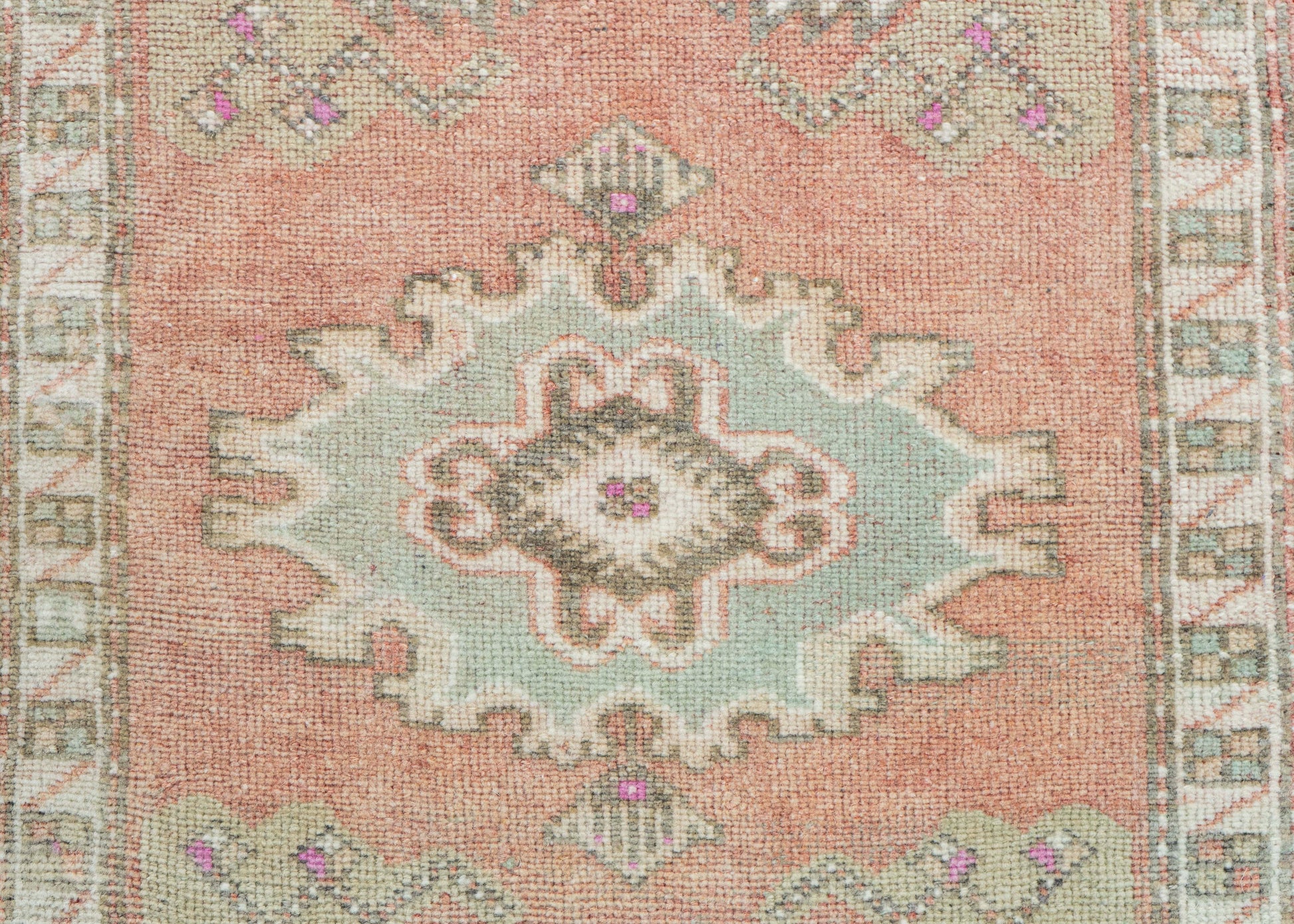 Turkish Mini Rug Oriental Hand Knotted Vintage Rug 1'9" x 3'2" #16895