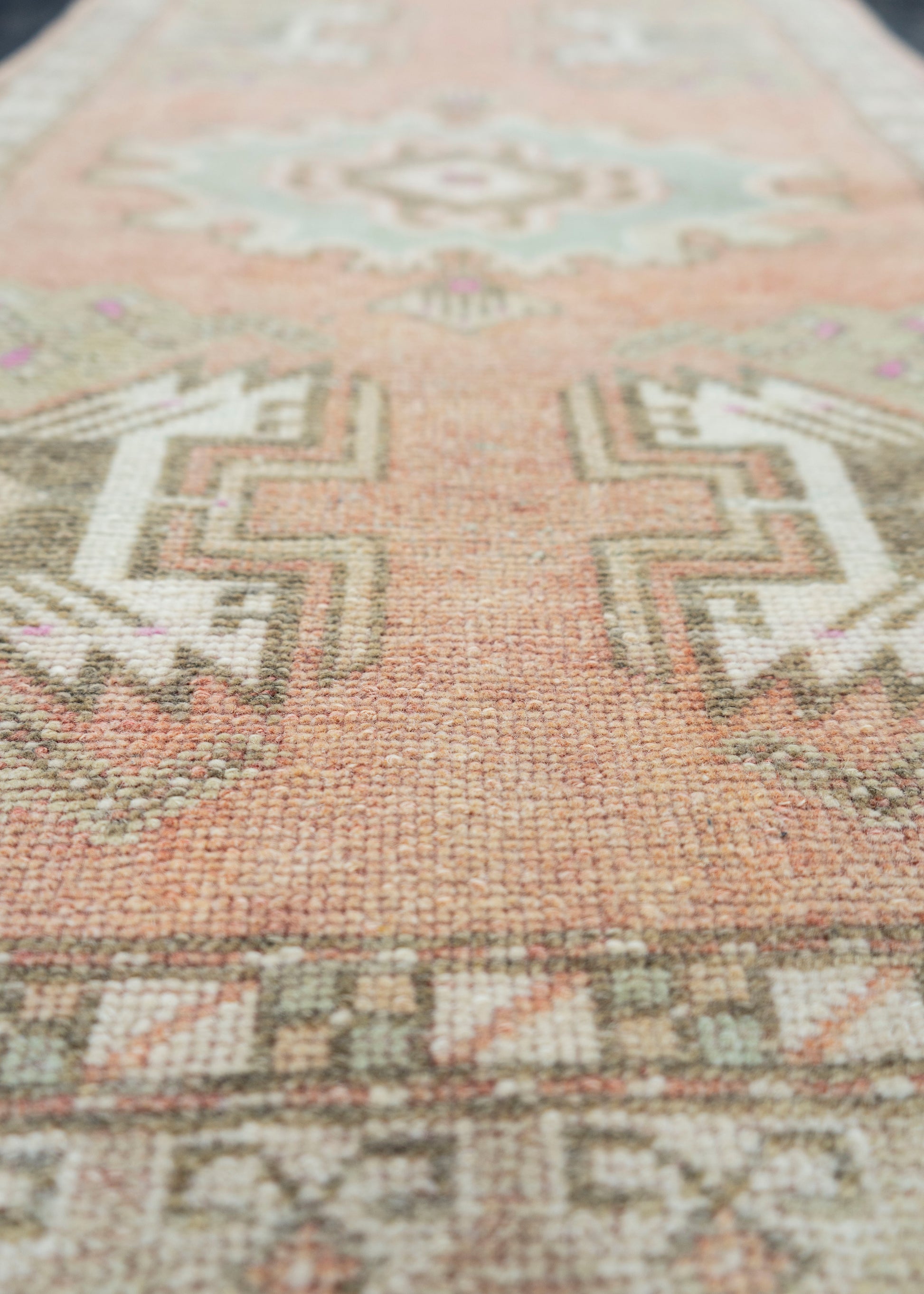 Turkish Mini Rug Oriental Hand Knotted Vintage Rug 1'9" x 3'2" #16895