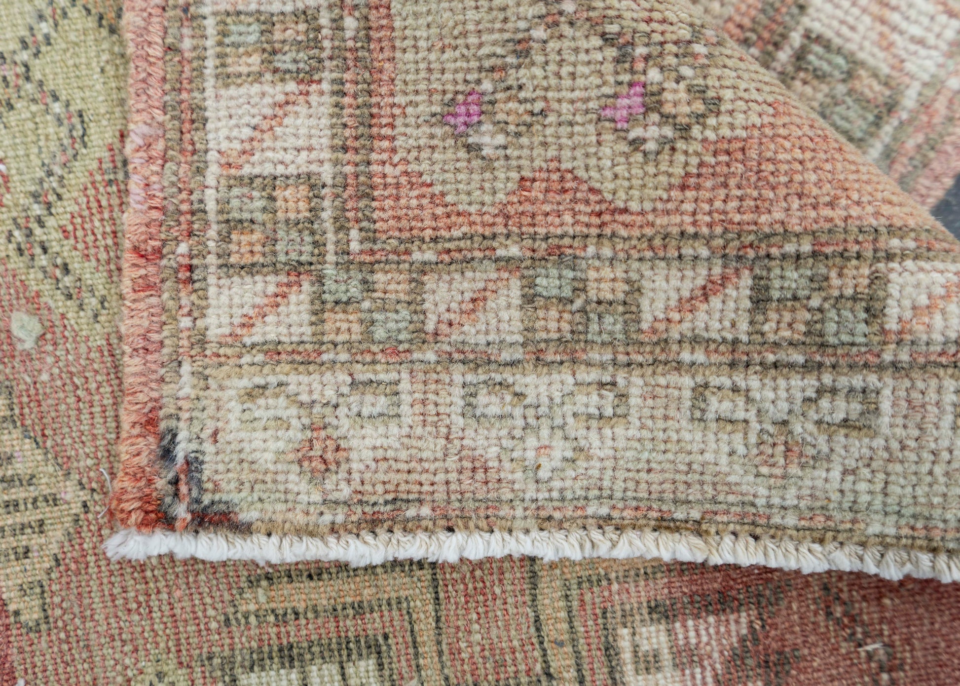 Turkish Mini Rug Oriental Hand Knotted Vintage Rug 1'9" x 3'2" #16895