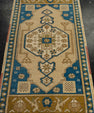 Turkish Mini Rug Oriental Hand Knotted Vintage Rug 1'8" x 3'2" #21188