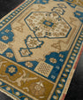 Turkish Mini Rug Oriental Hand Knotted Vintage Rug 1'8" x 3'2" #21188