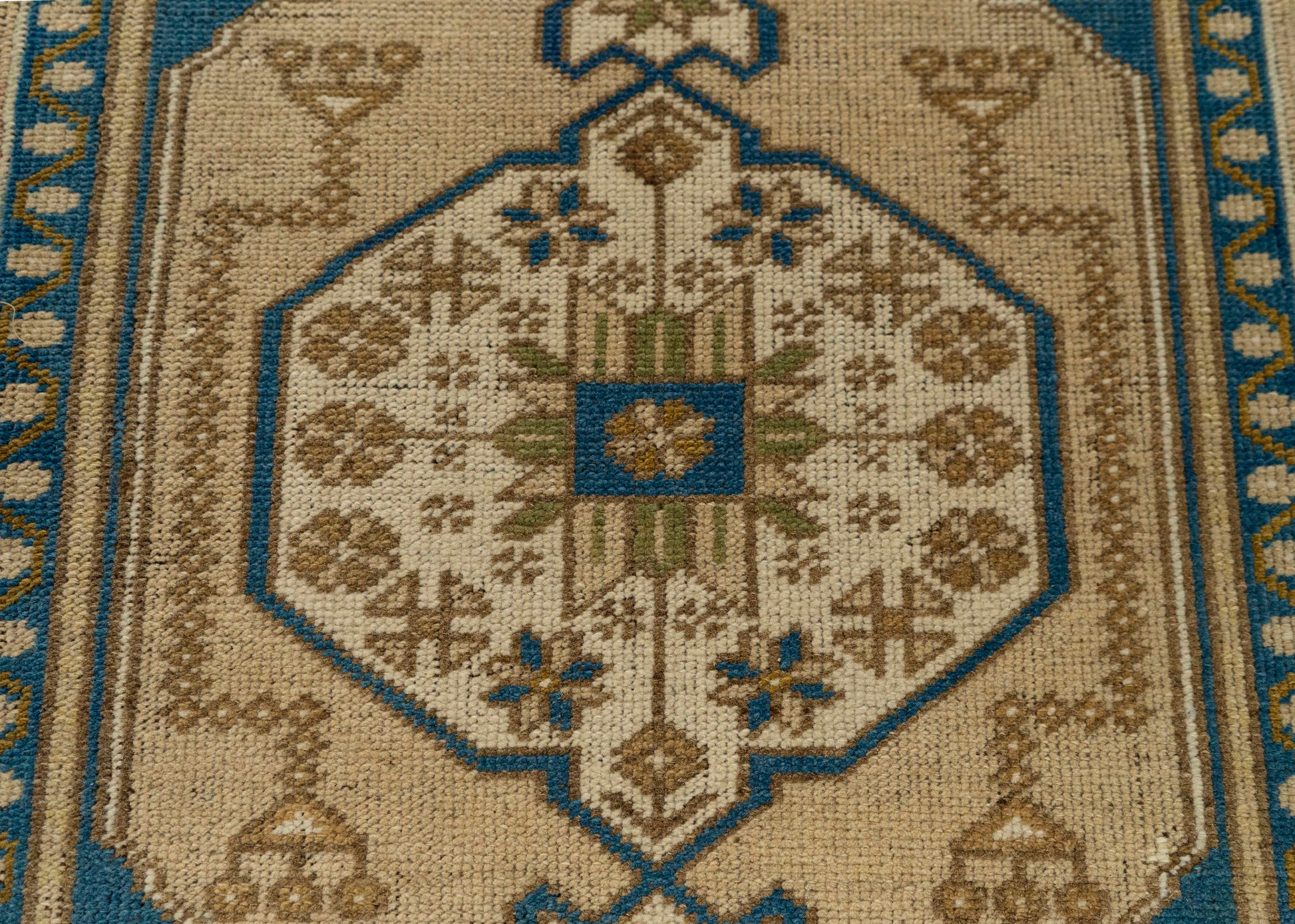 Turkish Mini Rug Oriental Hand Knotted Vintage Rug 1'8" x 3'2" #21188