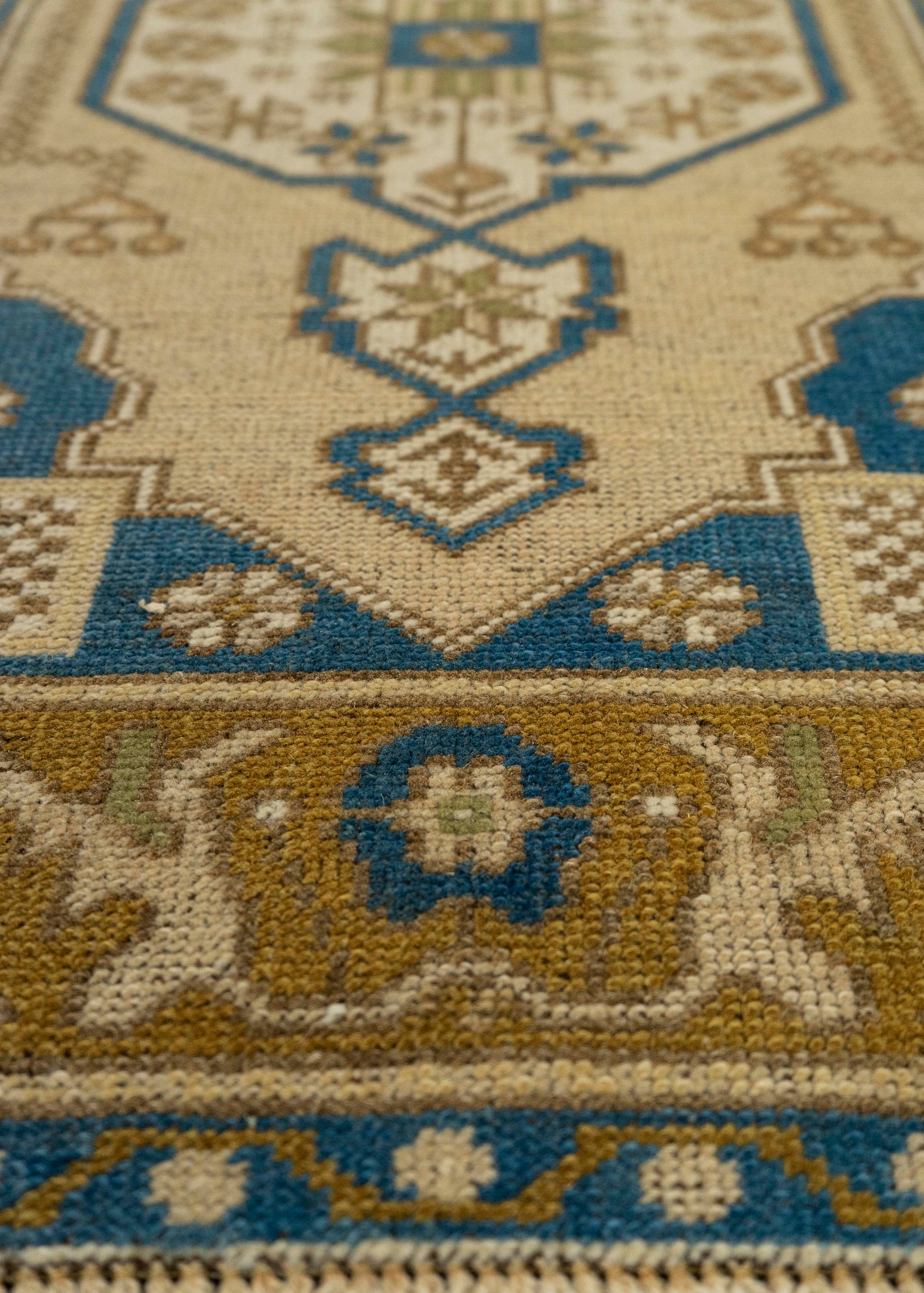 Turkish Mini Rug Oriental Hand Knotted Vintage Rug 1'8" x 3'2" #21188