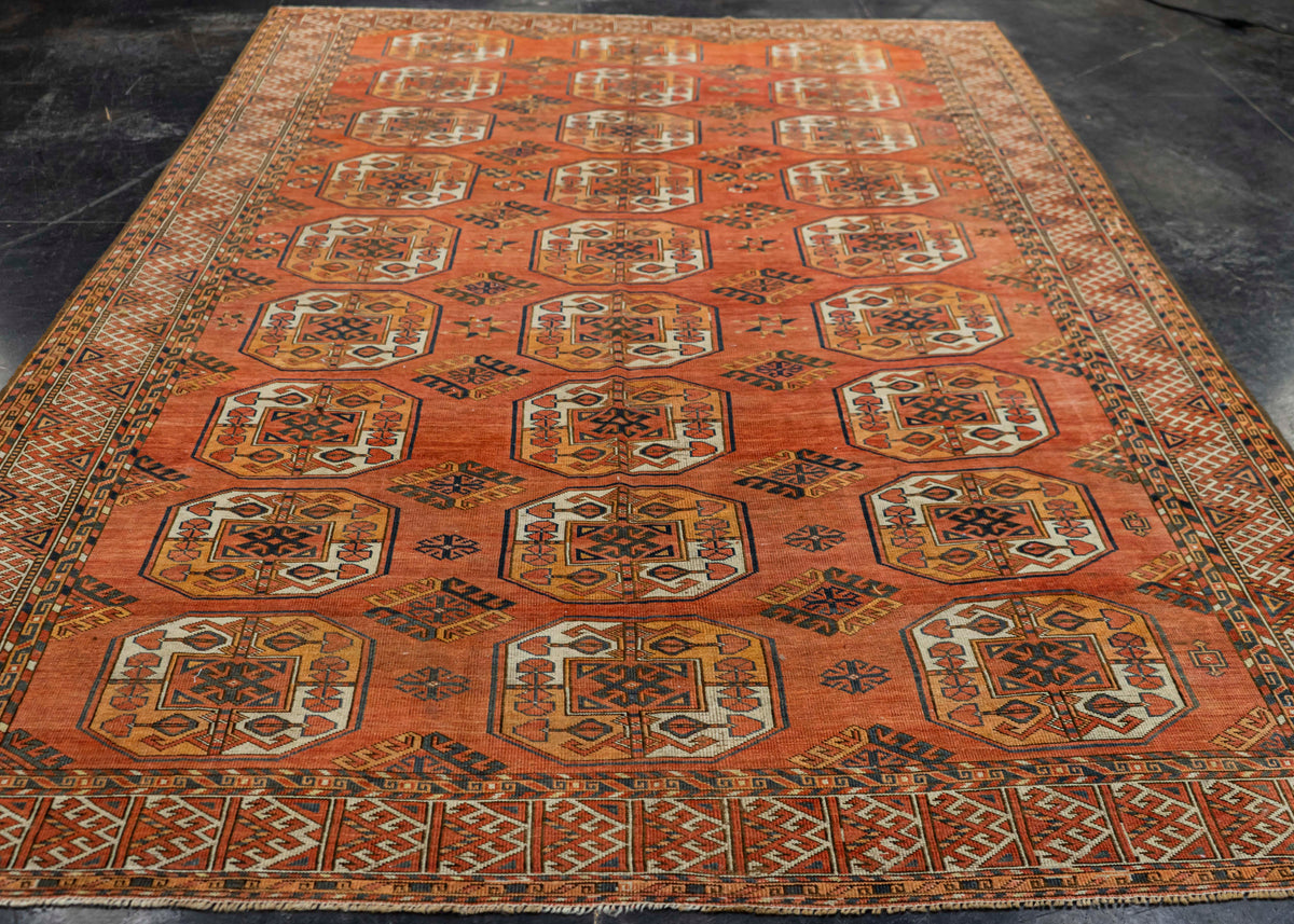 Antique Turkish Rug 7'3'' x 11'6'' #24605