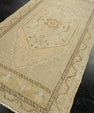 Turkish Mini Rug Oriental Hand Knotted Vintage Rug 1'9" x 3'7" #21076