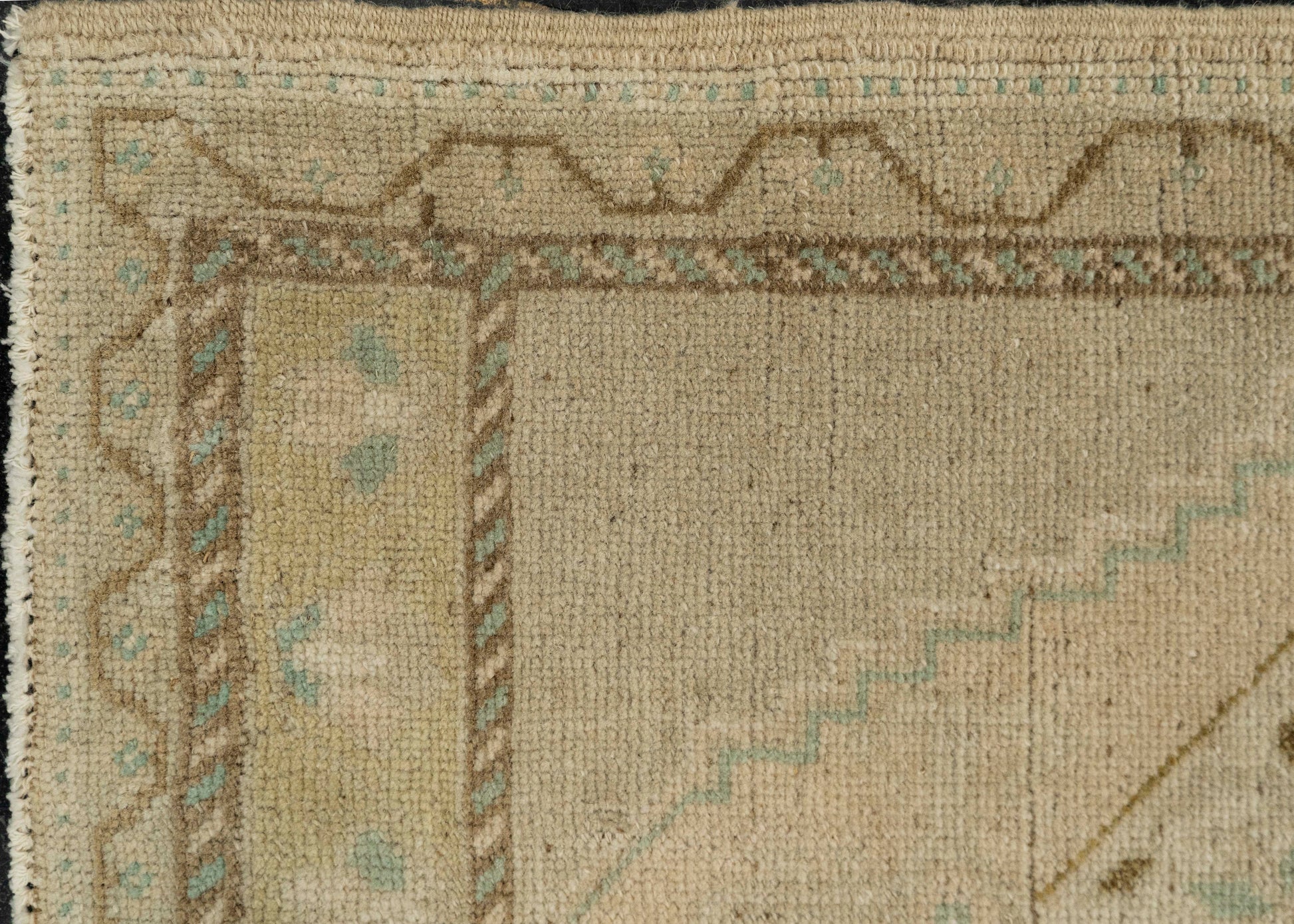 Turkish Mini Rug Oriental Hand Knotted Vintage Rug 1'9" x 3'7" #21076