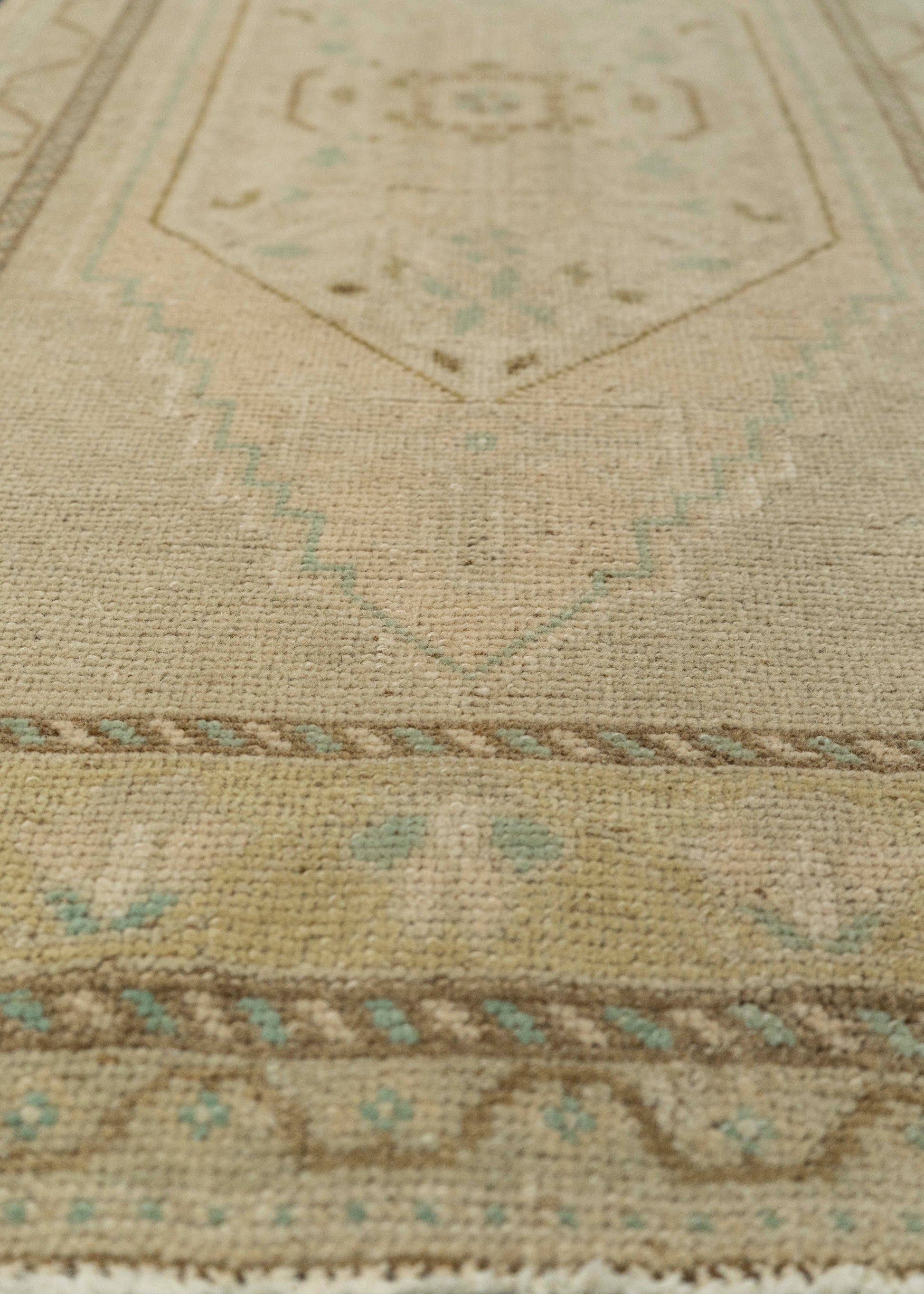 Turkish Mini Rug Oriental Hand Knotted Vintage Rug 1'9" x 3'7" #21076