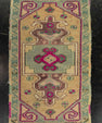 Turkish Mini Rug Oriental Hand Knotted Vintage Rug 1'6" x 2'6" #21186