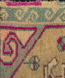 Turkish Mini Rug Oriental Hand Knotted Vintage Rug 1'6" x 2'6" #21186