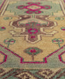 Turkish Mini Rug Oriental Hand Knotted Vintage Rug 1'6" x 2'6" #21186