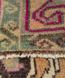 Turkish Mini Rug Oriental Hand Knotted Vintage Rug 1'6" x 2'6" #21186