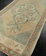 Turkish Mini Rug Oriental Hand Knotted Vintage Rug 1'7" x 3'2" #21063