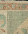 Turkish Mini Rug Oriental Hand Knotted Vintage Rug 1'7" x 3'2" #21063