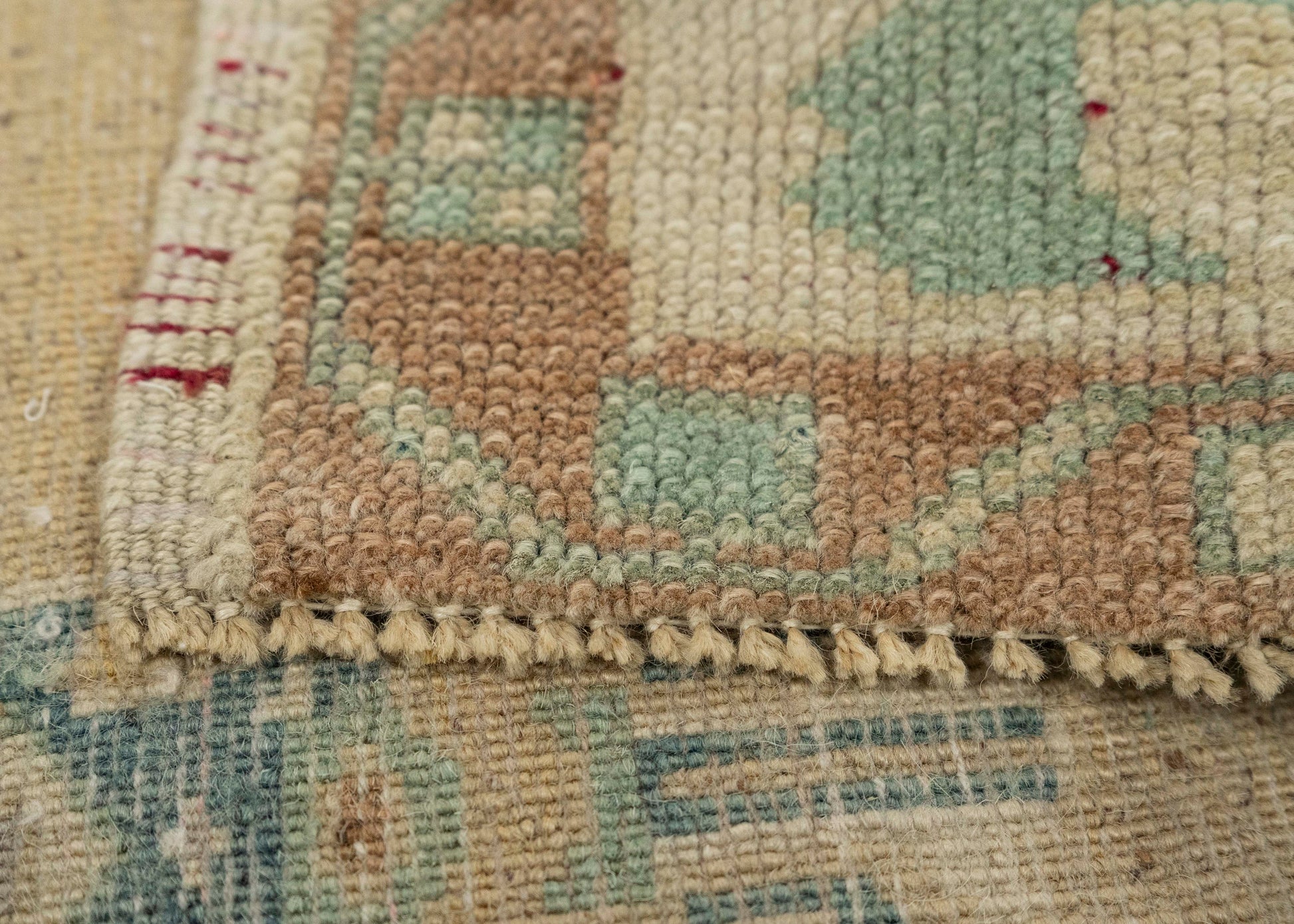 Turkish Mini Rug Oriental Hand Knotted Vintage Rug 1'7" x 3'2" #21063