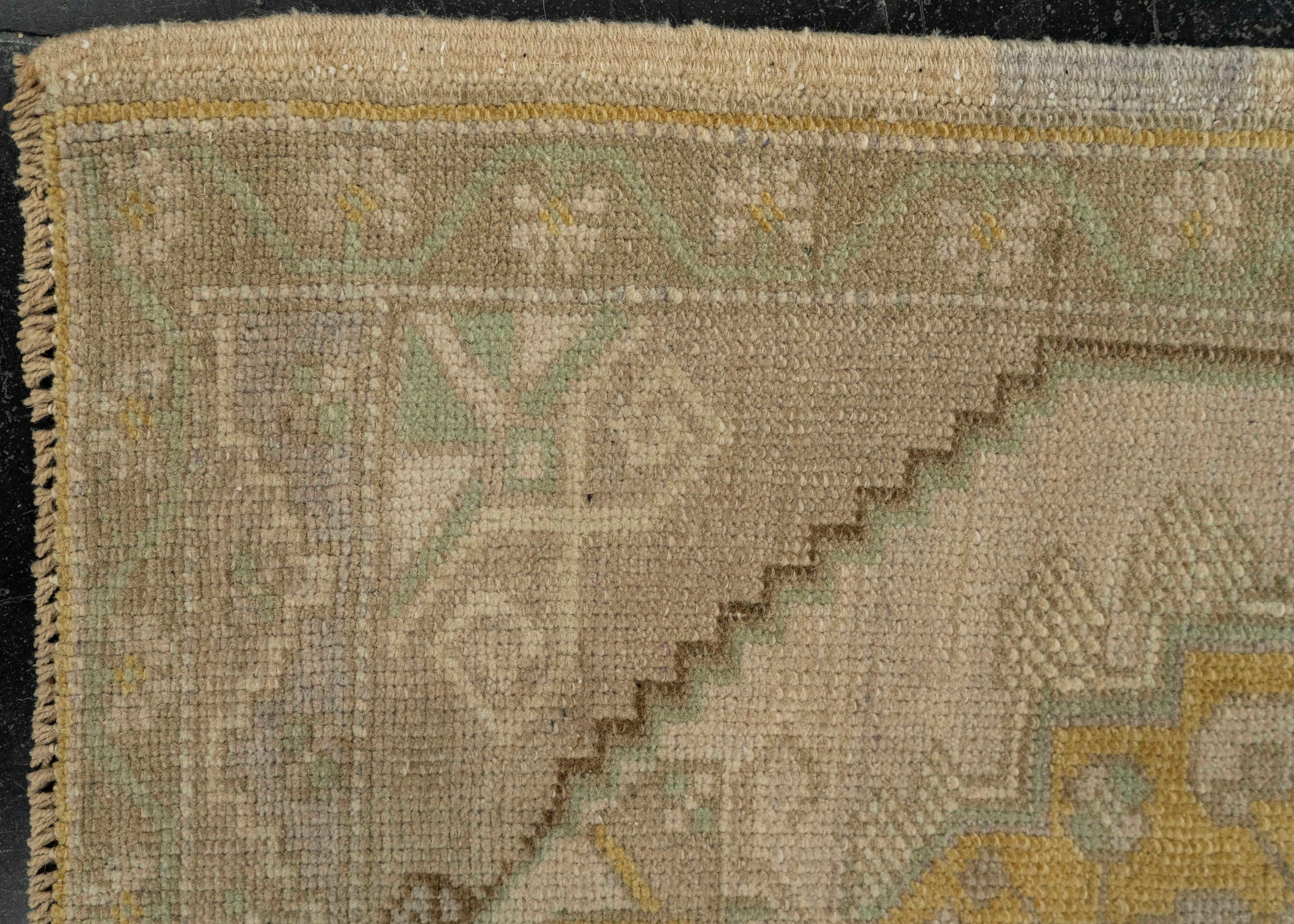 Turkish Mini Rug Oriental Hand Knotted Vintage Rug 1'9" x 2'9" #21027