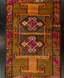Turkish Mini Rug Oriental Hand Knotted Vintage Rug 1'9" x 1'8" #21068
