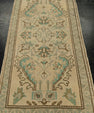 Turkish Mini Rug Oriental Hand Knotted Vintage Rug 1'9" x 3'7" #21073