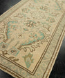 Turkish Mini Rug Oriental Hand Knotted Vintage Rug 1'9" x 3'7" #21073