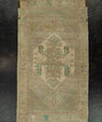Turkish Mini Rug Oriental Hand Knotted Vintage Rug 1'10" x 3'7" #21026