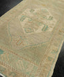 Turkish Mini Rug Oriental Hand Knotted Vintage Rug 1'10" x 3'7" #21026