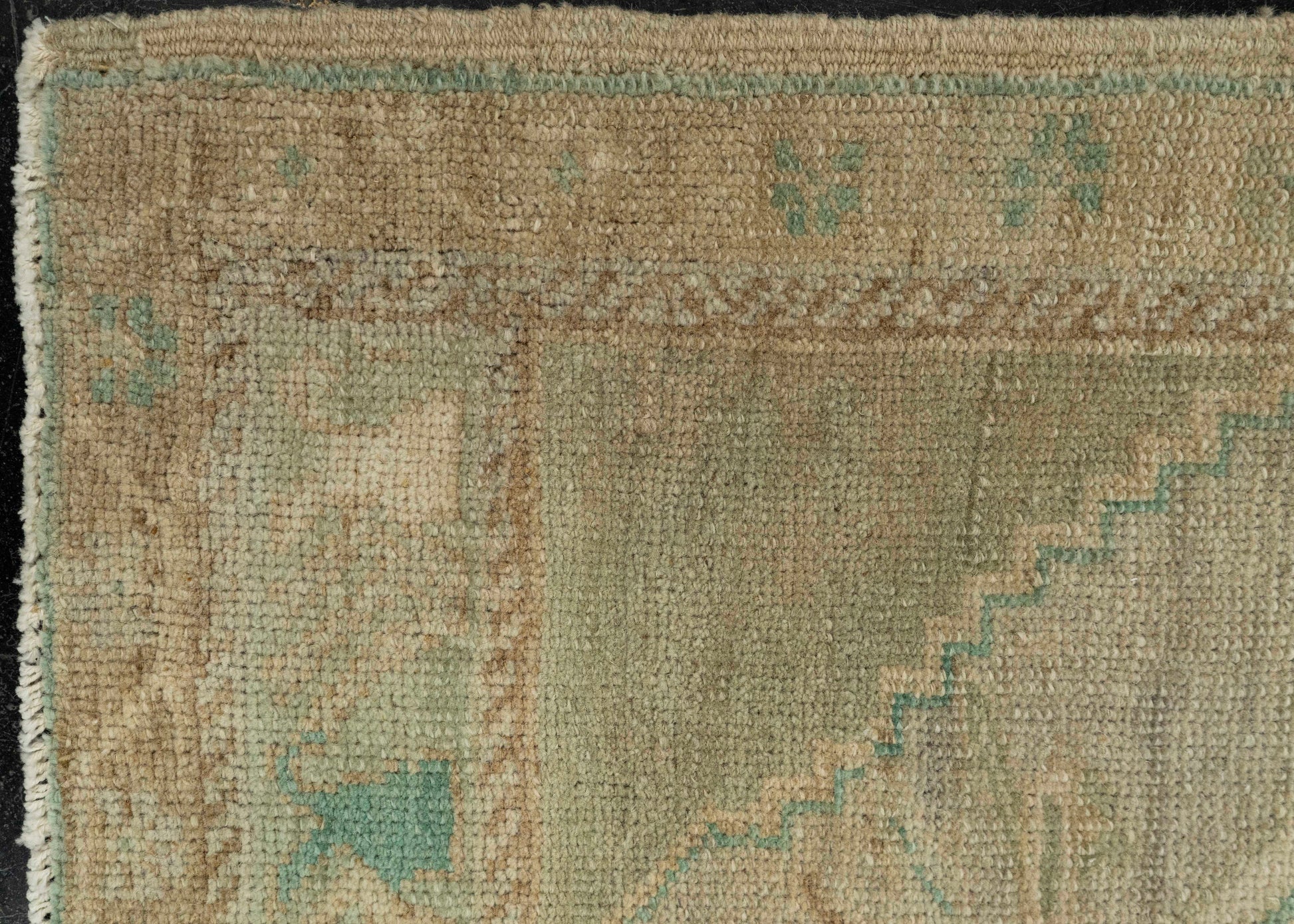Turkish Mini Rug Oriental Hand Knotted Vintage Rug 1'10" x 3'7" #21026