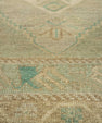 Turkish Mini Rug Oriental Hand Knotted Vintage Rug 1'10" x 3'7" #21026