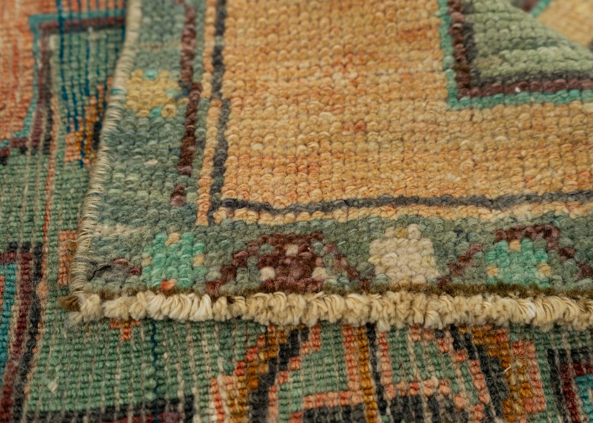 Turkish Mini Rug Oriental Hand Knotted Vintage Rug 1'5" x 3'2" #21153