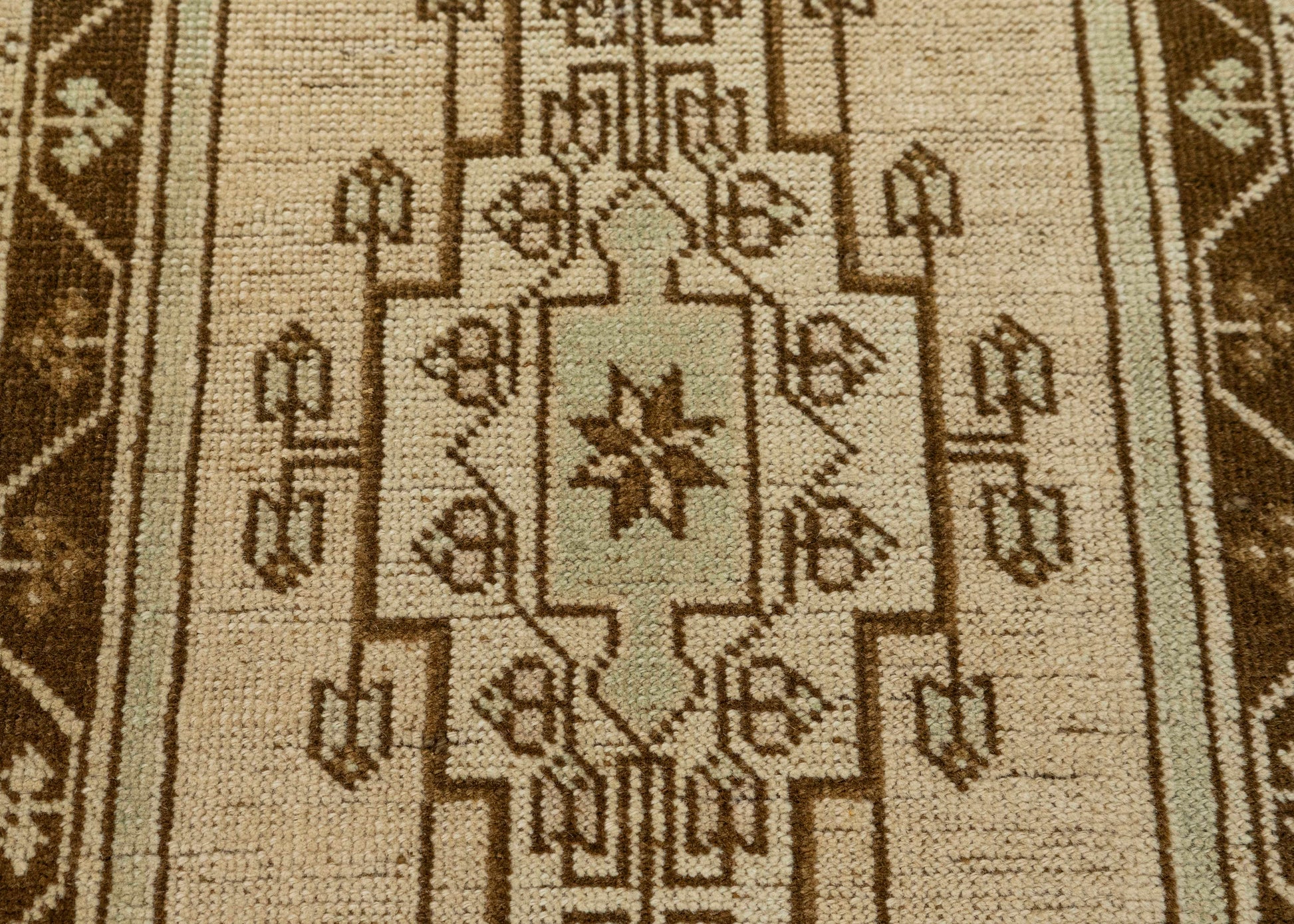 Turkish Mini Rug Oriental Hand Knotted Vintage Rug 1'7" x 3'8" #21064