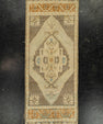 Turkish Mini Rug Oriental Hand Knotted Vintage Rug 1'5" x 3'9" #21088