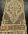 Turkish Mini Rug Oriental Hand Knotted Vintage Rug 1'5" x 3'9" #21088