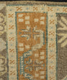Turkish Mini Rug Oriental Hand Knotted Vintage Rug 1'5" x 3'9" #21088