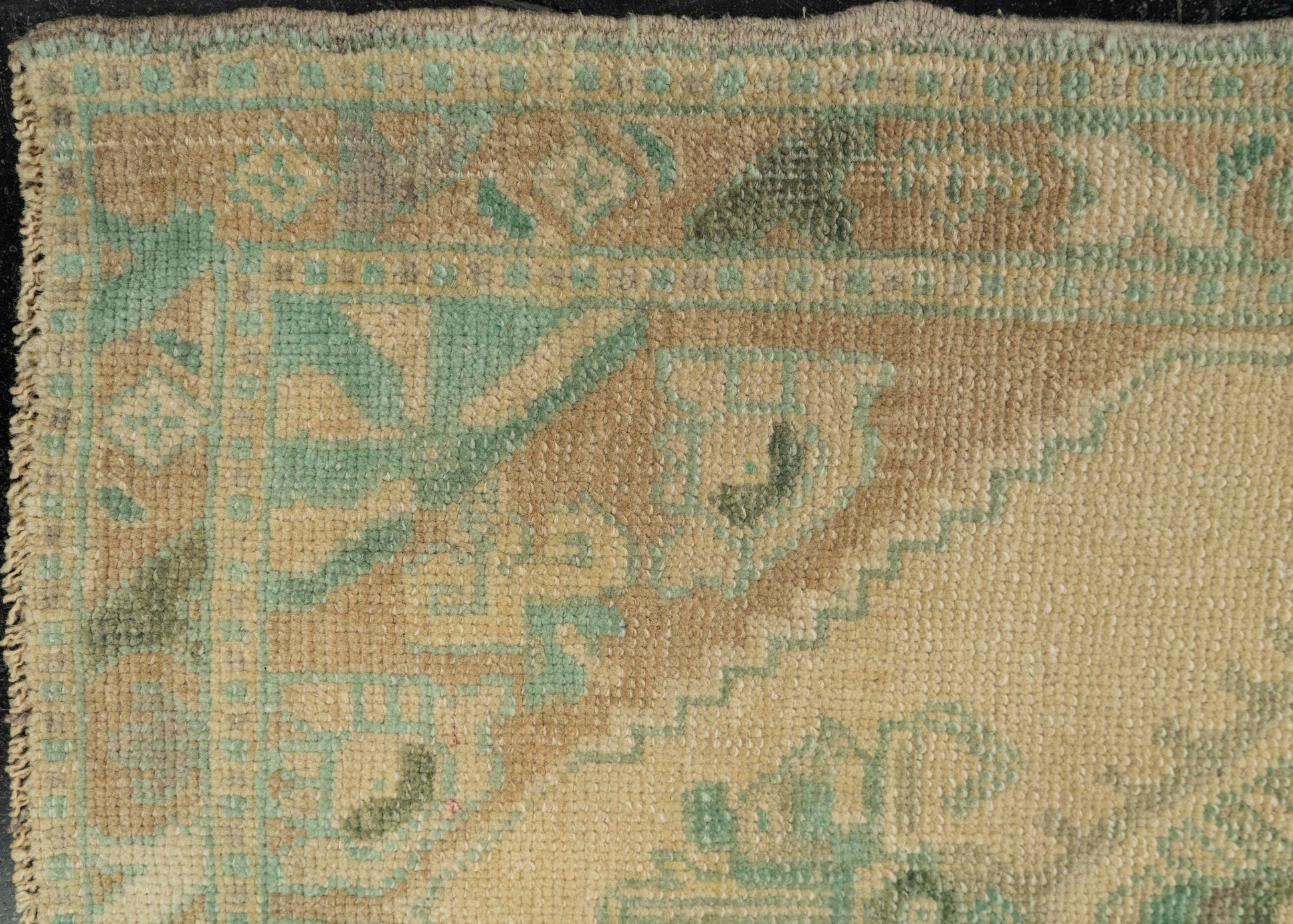 Turkish Mini Rug Oriental Hand Knotted Vintage Rug 1'9" x 3'3" #21093