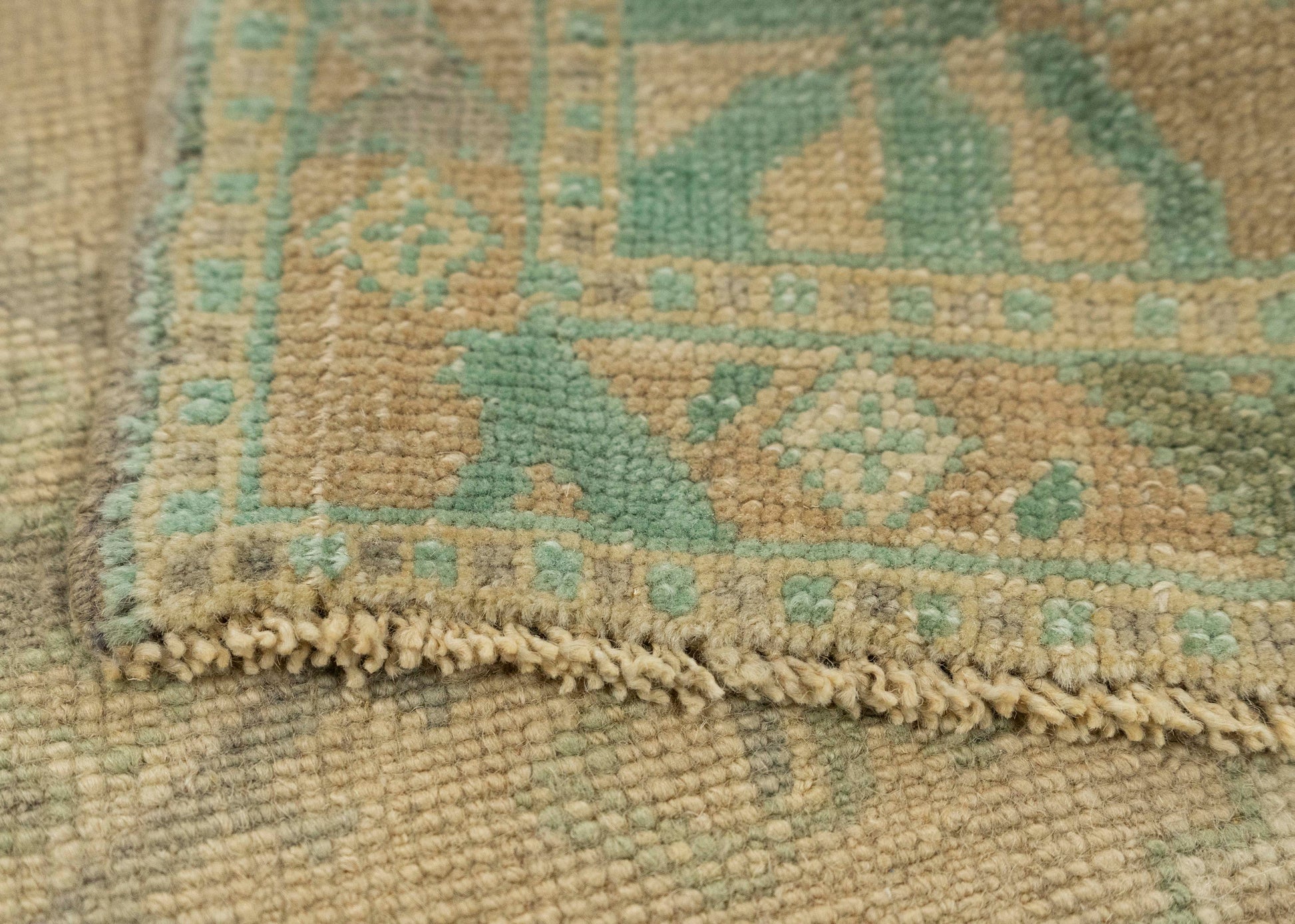 Turkish Mini Rug Oriental Hand Knotted Vintage Rug 1'9" x 3'3" #21093