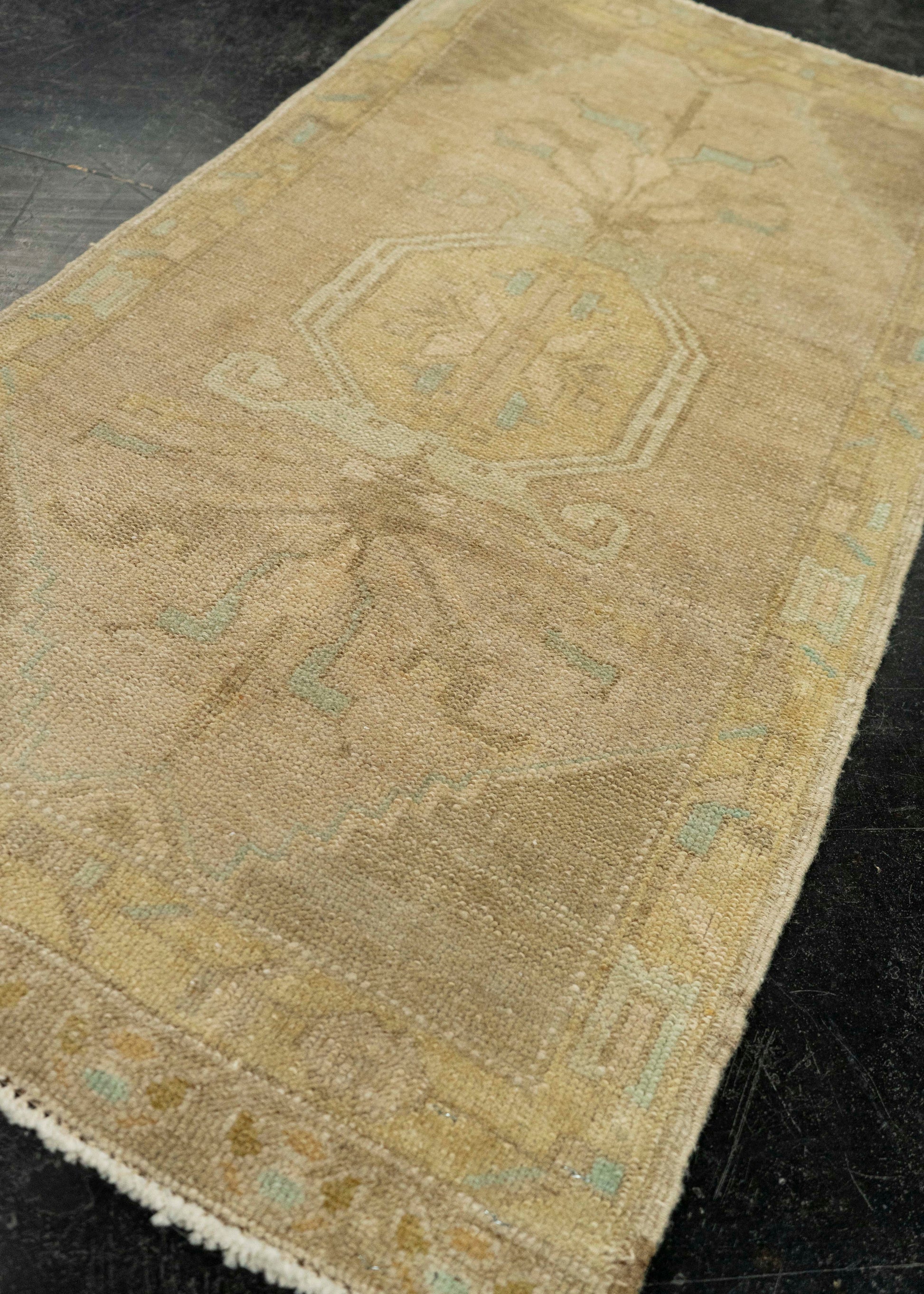 Turkish Mini Rug Oriental Hand Knotted Vintage Rug 1'9" x 3'5" #21080