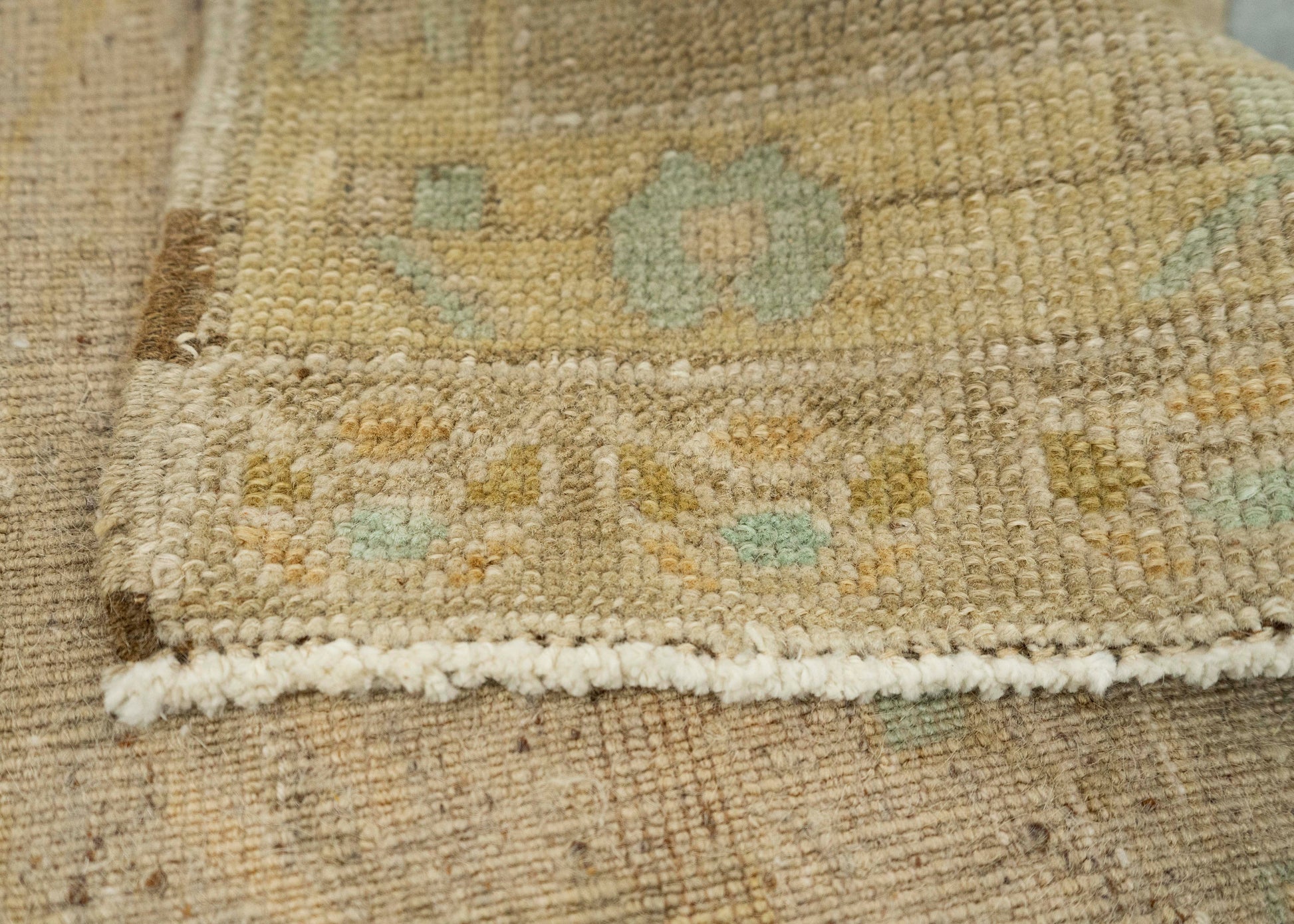Turkish Mini Rug Oriental Hand Knotted Vintage Rug 1'9" x 3'5" #21080