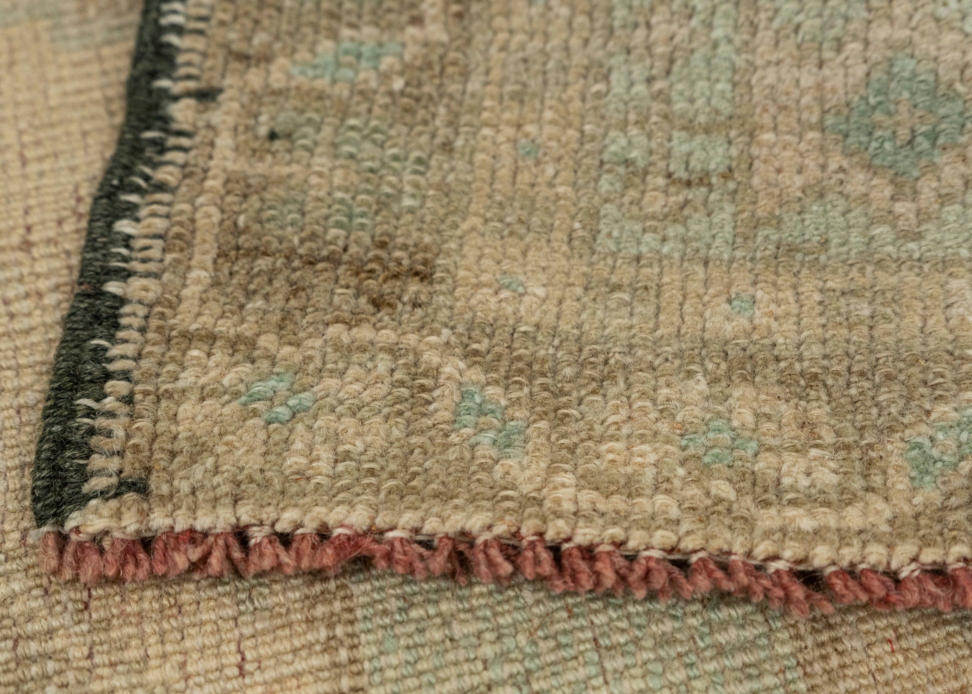 Turkish Mini Rug Oriental Hand Knotted Vintage Rug 1'9" x 3' #21087