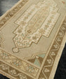 Turkish Mini Rug Oriental Hand Knotted Vintage Rug 1'8" x 3'4" #21086