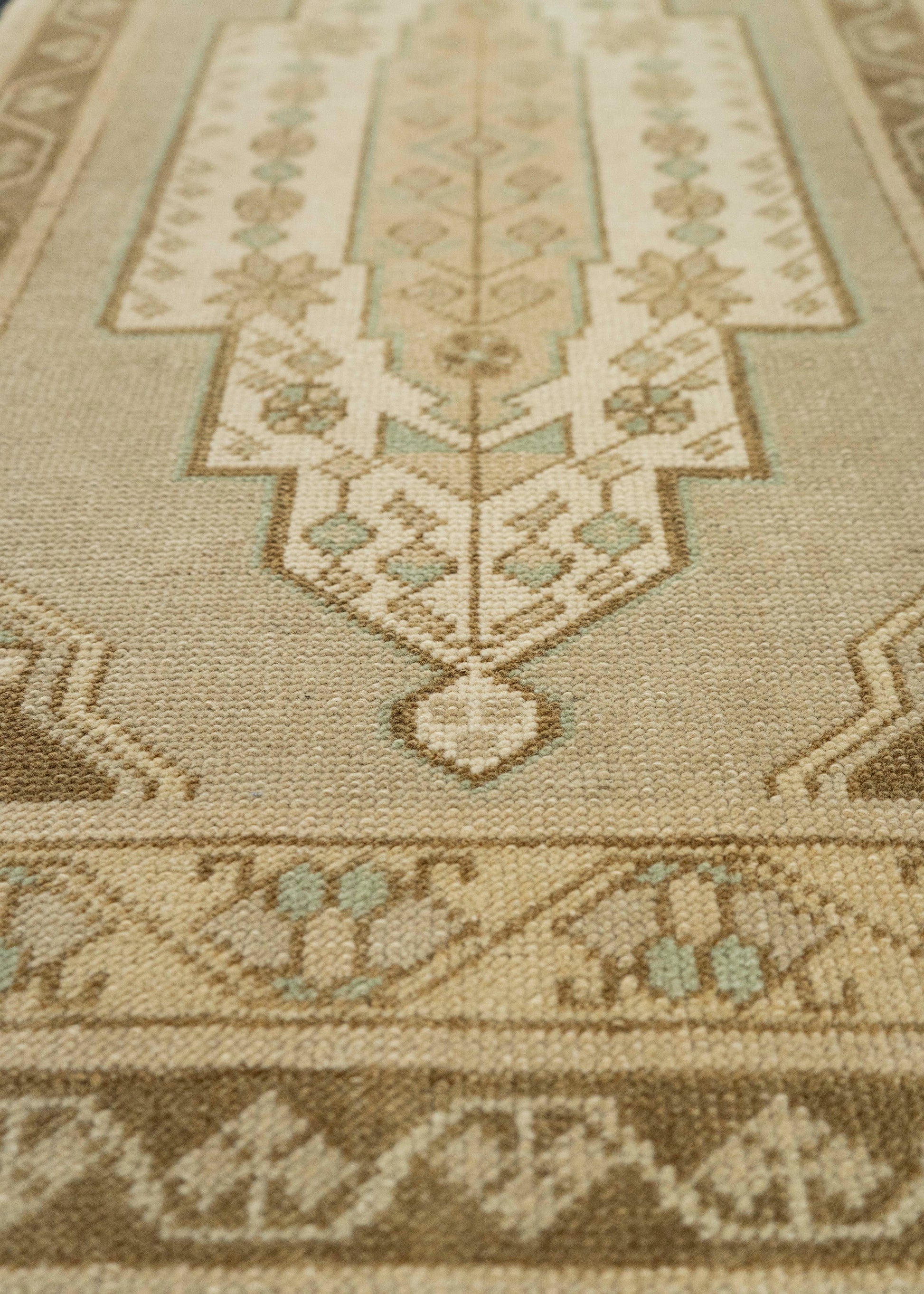 Turkish Mini Rug Oriental Hand Knotted Vintage Rug 1'8" x 3'4" #21086