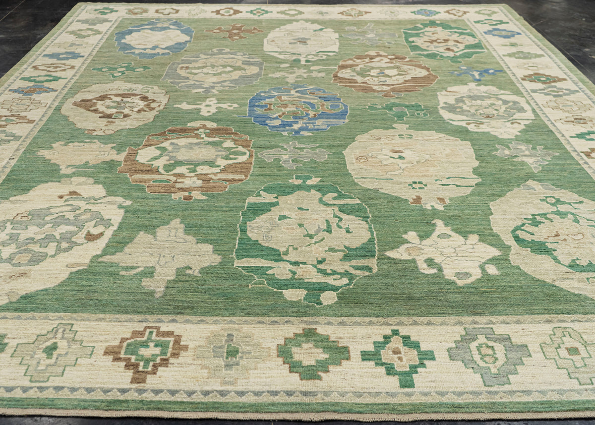 Turkish Oushak Rug 10'6" x 13'10" #24906