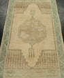 Turkish Mini Rug Oriental Hand Knotted Vintage Rug 1'7" x 2'9" #21077