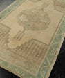 Turkish Mini Rug Oriental Hand Knotted Vintage Rug 1'7" x 2'9" #21077
