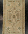Turkish Mini Rug Oriental Hand Knotted Vintage Rug 1'10" x 3' #21091