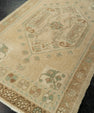Turkish Mini Rug Oriental Hand Knotted Vintage Rug 1'10" x 3' #21091