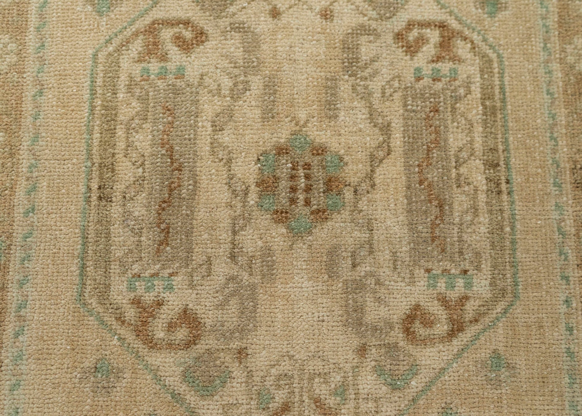 Turkish Mini Rug Oriental Hand Knotted Vintage Rug 1'10" x 3' #21091