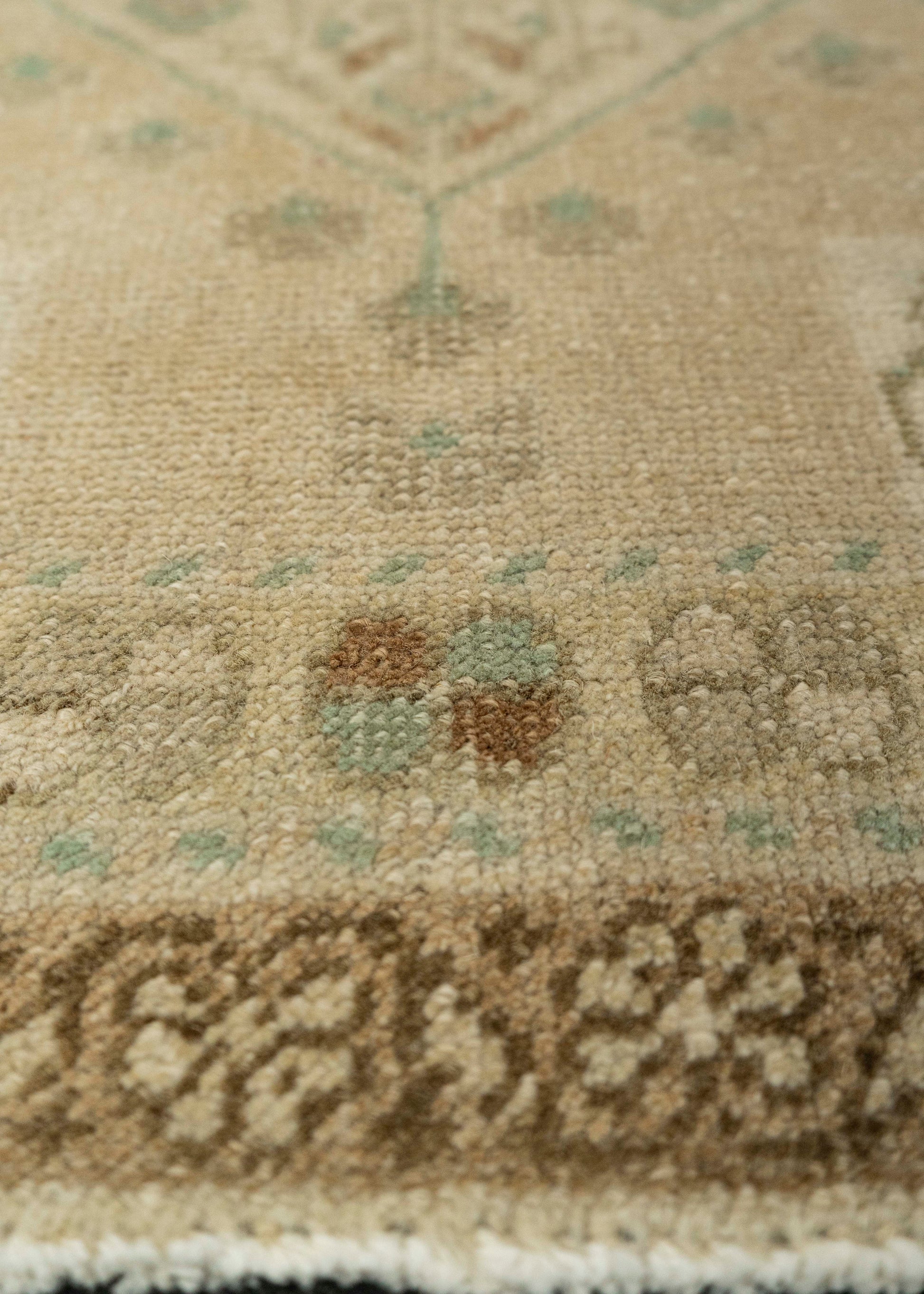 Turkish Mini Rug Oriental Hand Knotted Vintage Rug 1'10" x 3' #21091