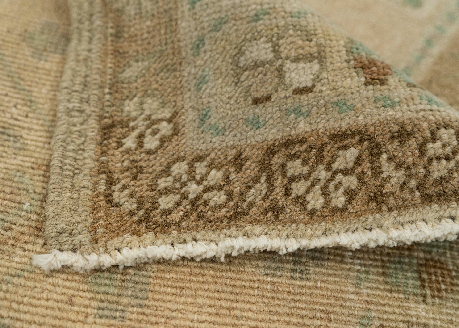 Turkish Mini Rug Oriental Hand Knotted Vintage Rug 1'10" x 3' #21091