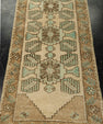 Turkish Mini Rug Oriental Hand Knotted Vintage Rug 1'8" x 3'5" #21078