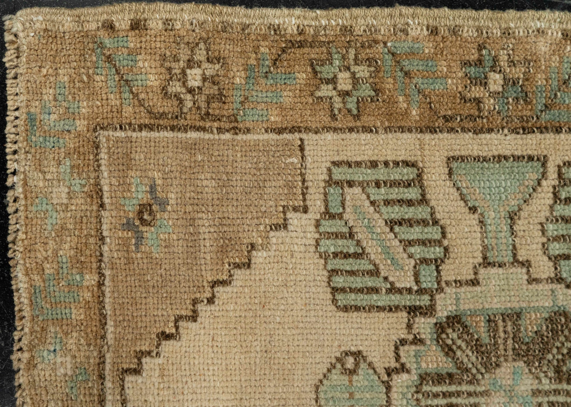 Turkish Mini Rug Oriental Hand Knotted Vintage Rug 1'8" x 3'5" #21078