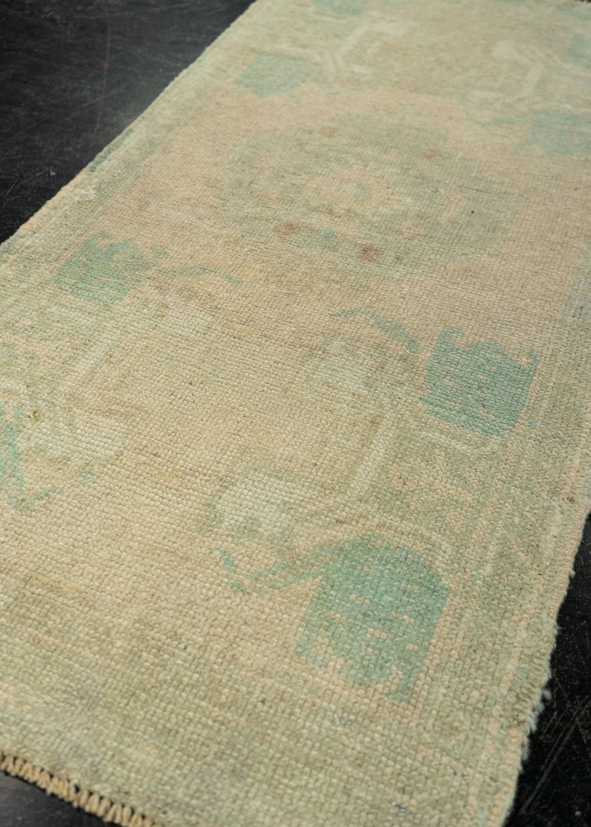 Turkish Mini Rug Oriental Hand Knotted Vintage Rug 1'7" x 3'4" #21151