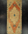 Turkish Mini Rug Oriental Hand Knotted Vintage Rug 1'5" x 3'8" #21150